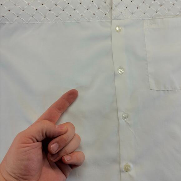 Vintage Klick Mens Western-Style Long-Sleeve Button-Up Shirt White XL Yoke Horse - Picture 4 of 12